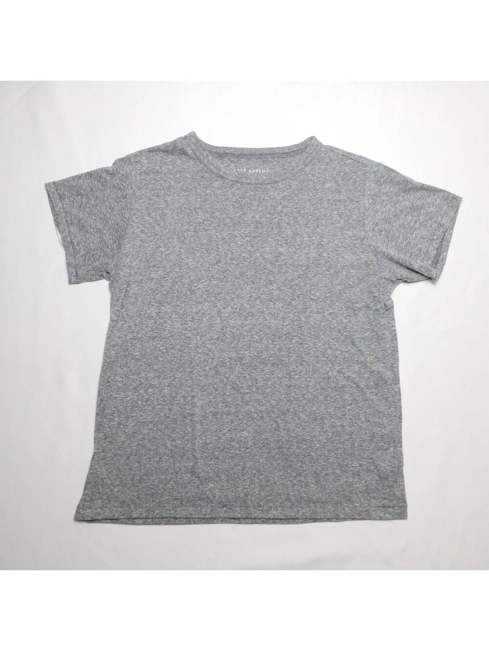 Free Assembly Mens Small Gray Heather Crewneck T-Shirt Short Sleeve Basic Tee S
